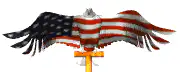 American Eagle on Cross