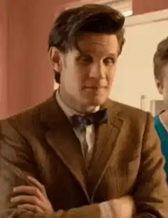 Eleventh Doctor salutes