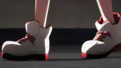 anime character white boots