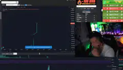 Streamer reacts to crypto chart spike
