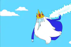 Ice King swinging ice sword