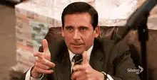 Michael Scott gives two thumbs up