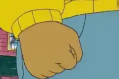 Bart Simpson fist bump