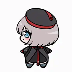 chibi character in uniform