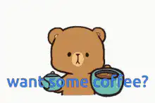 bear offers coffee