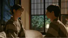 Couple hugging in traditional room