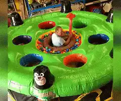 Whack-a-mole game with people