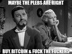Maybe The Plebs Are Right Buy Bitcoin