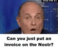 Rudy Giuliani Nostr Invoice