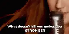 Kelly Clarkson singing What Doesn't Kill You