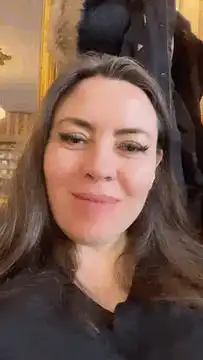 Woman with big mouth filter
