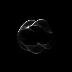 glowing abstract shape