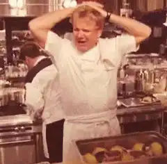 Gordon Ramsay frustrated in kitchen