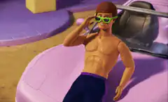 Ken takes off sunglasses