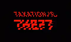 Taxation is Theft glitch text