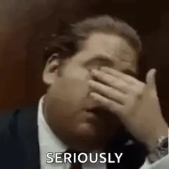 Jonah Hill facepalm seriously