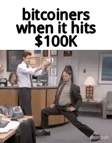 Dwight and Jim head slap bitcoiners