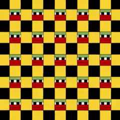 Maryland flag pattern morphing animation