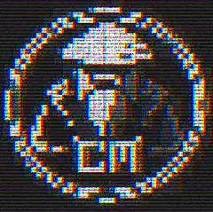 pixel art logo glitch animation
