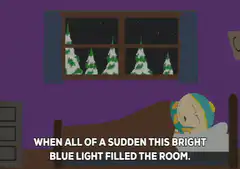 Cartman wakes up to bright light