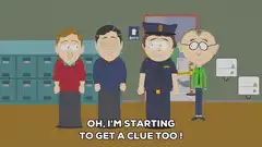 South Park boys following clues