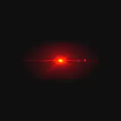 Red lens flare effect