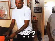 Usher confused with question marks