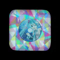 Hatsune Miku CD rotating