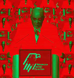 Republican Jewish Coalition glitch meme