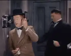 Laurel and Hardy phone gag