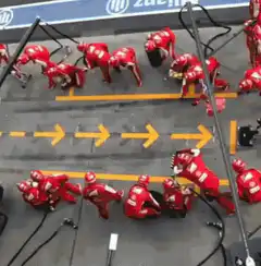 Ferrari F1 pit stop