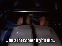 Three guys in a car at night