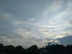 clouds moving across the sky