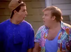 Bill and Ted look up in awe