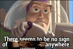 Buzz Lightyear no sign of yummies