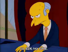 Mr. Burns I'll Bide My Time