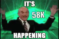 It's 58k happening