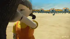 Squid Game doll turns around