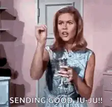 Woman sending good ju-ju