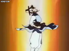 Goku powering up Super Saiyan