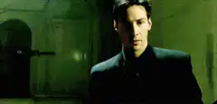 Neo sees the black cat in The Matrix