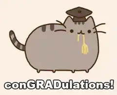 Pusheen cat graduation conGRADulations