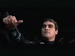 Joaquin Phoenix pointing finger