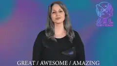 ASL sign for great awesome amazing