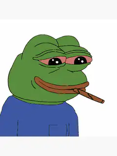 Pepe the Frog smoking a cigar