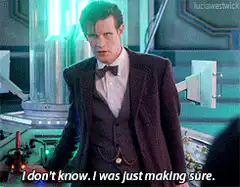 Eleventh Doctor I was just making sure