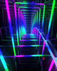 neon tunnel animation