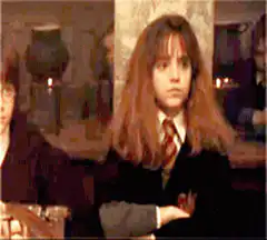 Hermione Granger looking shocked