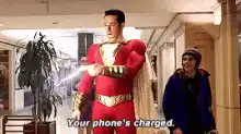 Shazam charges phone with lightning