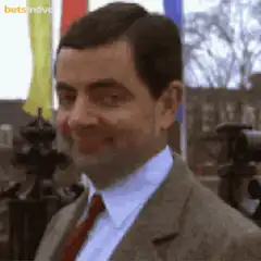 Mr. Bean smug smile
